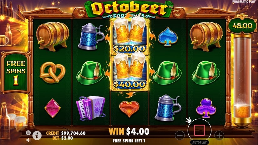 Octobeer Fortunes slot screen 6
