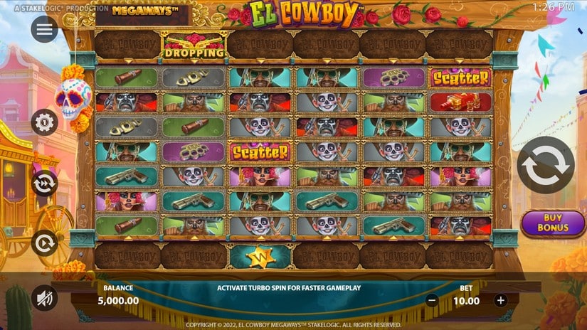 El Cowboy Megaways slot screen 1