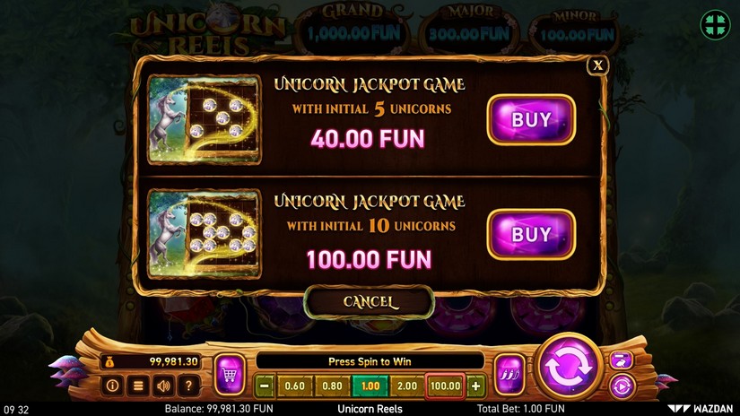 Unicorn Reels slot screen 3