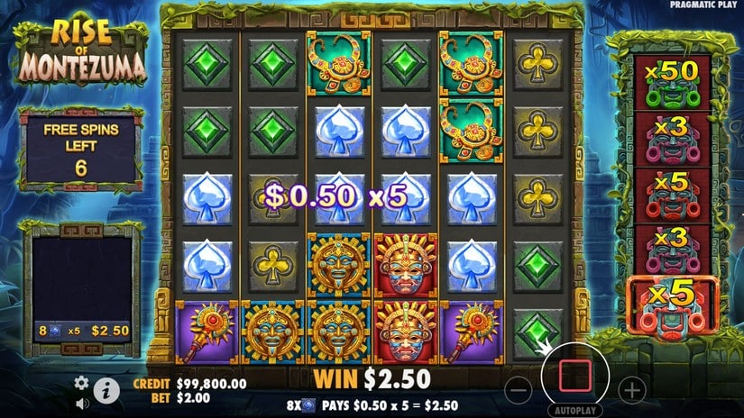 Rise of Montezuma slot screen 4