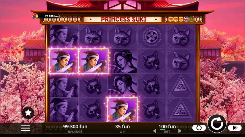 Princess Suki slot screen 2
