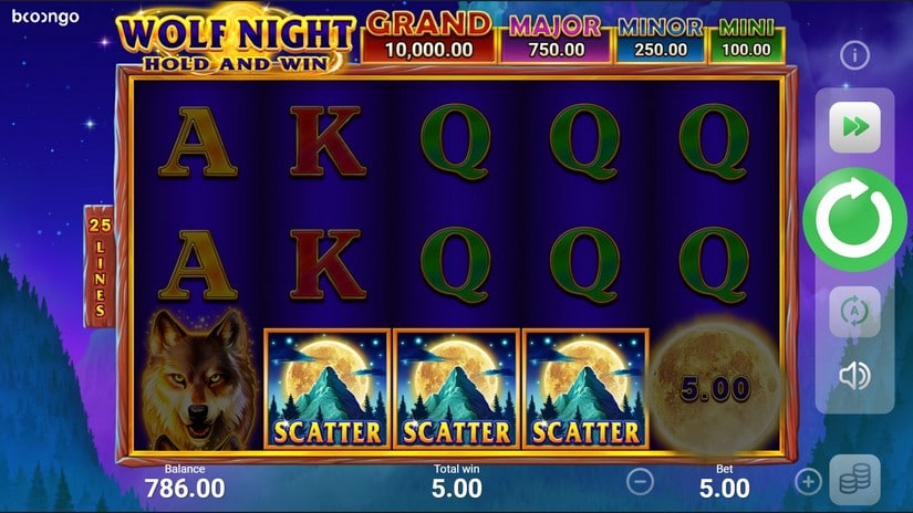 Wolf Night slot screen 4