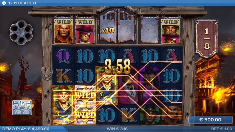Deadeye slot screen 3