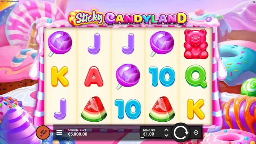 Sticky Candyland slot screen 1