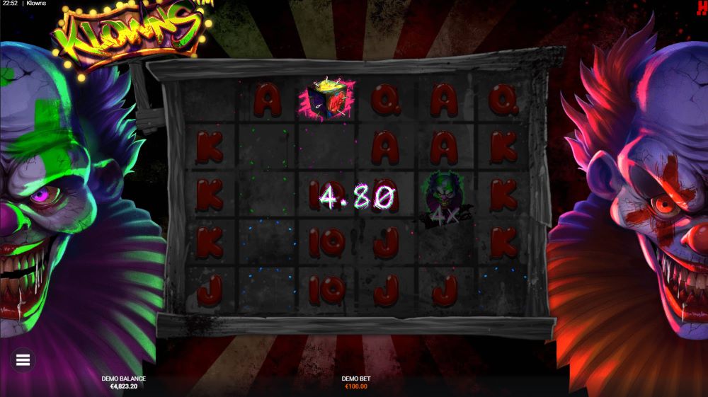 Klowns slot feature