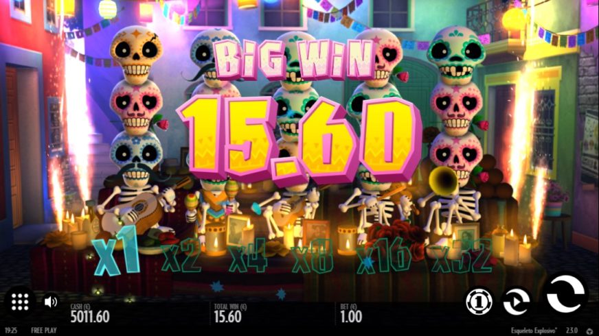 Esqueleto Explosivo slot screen 3