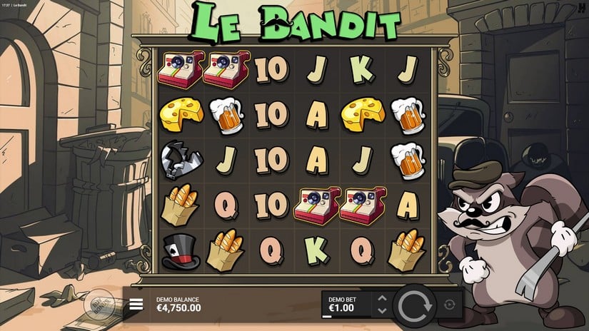Le Bandit slot screen 2