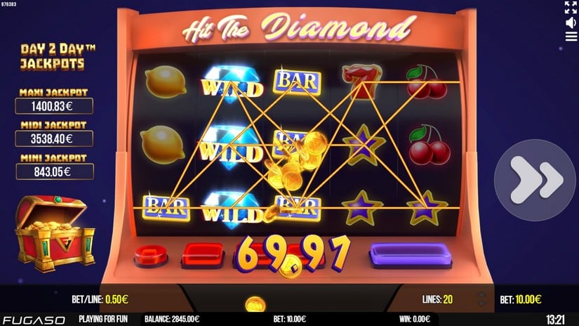 Hit The Diamond slot screen 4