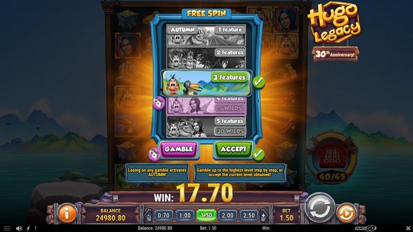 Hugo Legacy slot screen 7