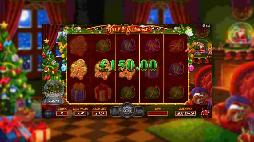 Lucky Christmas slot screen 2