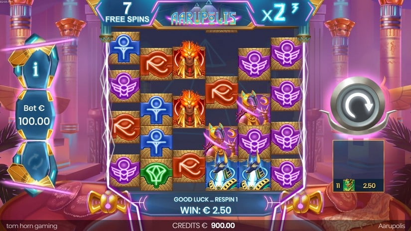 Aarupolis slot screen 3