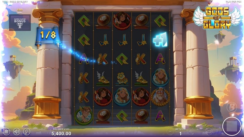 Gods of Glory slot screen 3