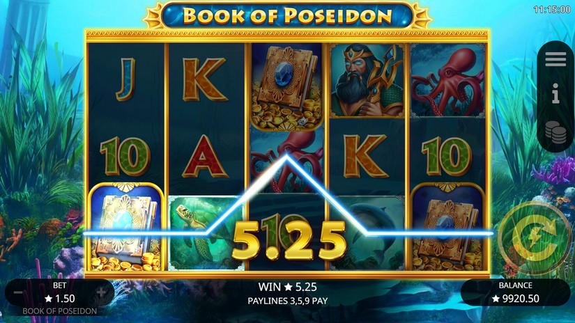 Book of Poseidon slot screen 4