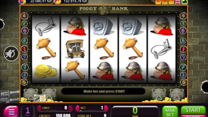 Piggy Bank slot screen 1
