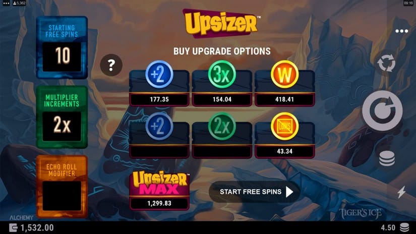 Tiger’s Ice slot screen 4