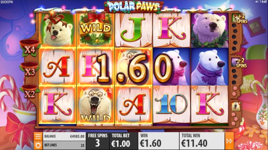Polar Paws slot screen 4
