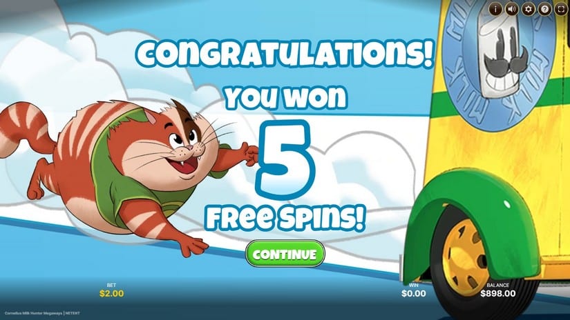 Cornelius Milk Hunter slot screen 3