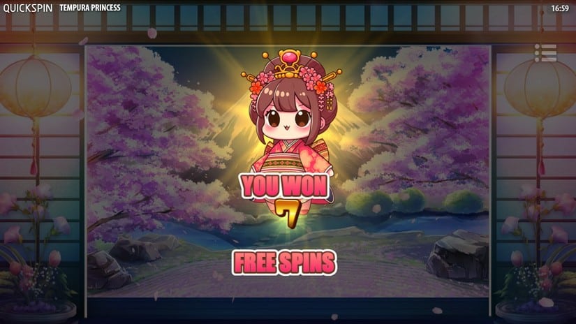 Tempura Princess slot screen 4