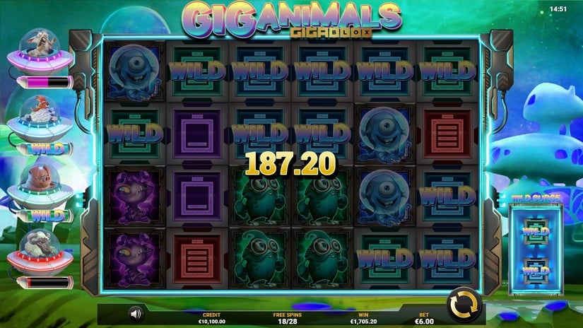 Giganimals Gigablox slot screen 8