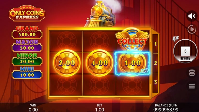 Only Coins Express slot screen 4