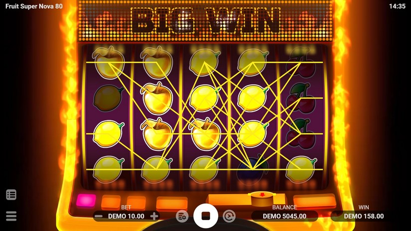 Fruit Super Nova 80 slot screen 2