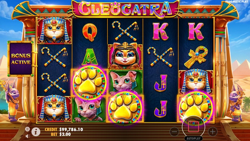 Cleocatra slot screen 3