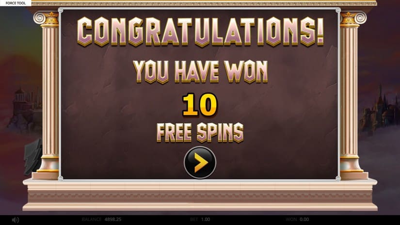 Olympus Wilds slot screen 3