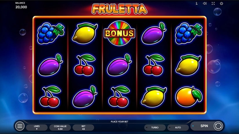 Fruletta slot screen 1