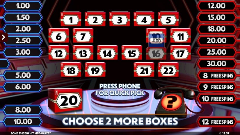 Deal Or No Deal The Big Hit Megaways slot screen 4