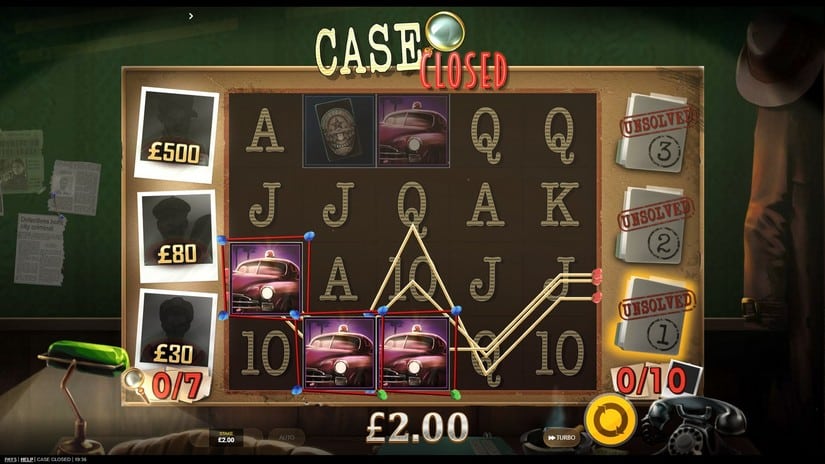 Case Closed slot screen 2