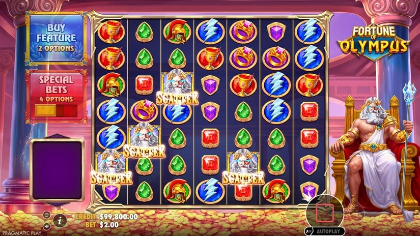 Fortune of Olympus slot screen 2