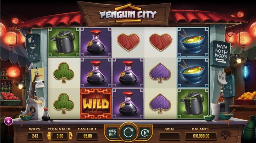 Penguin City slot screen 2