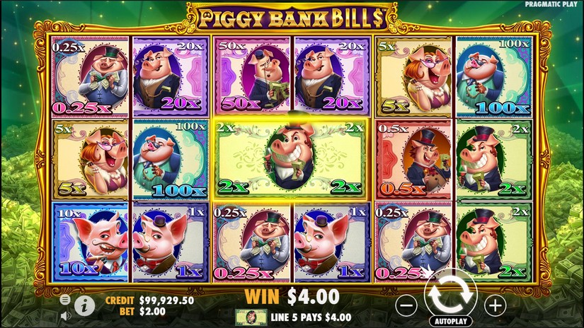 Piggy Bank Bills slot screen 4