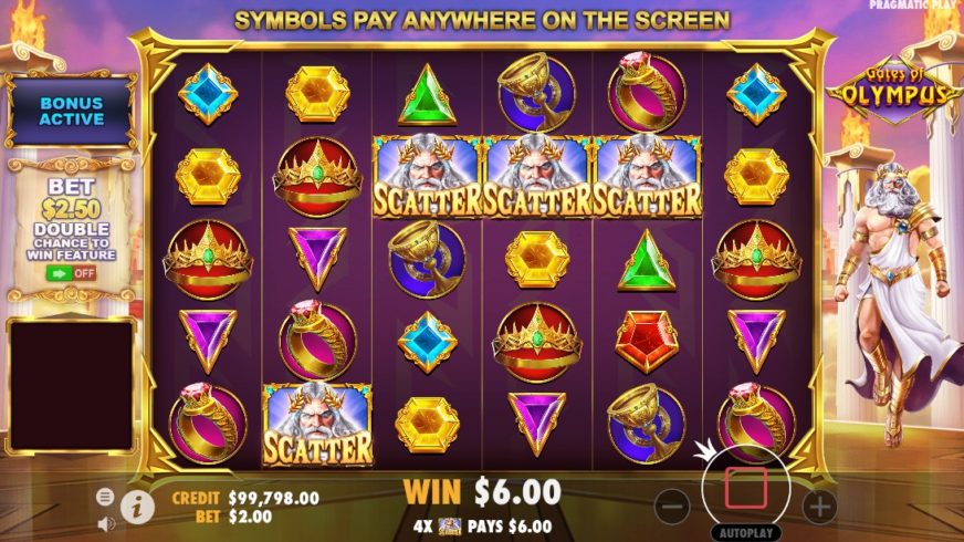 Gates of Olympus slot screen 2