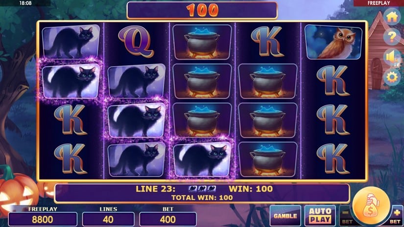 Wild Witches slot screen 2