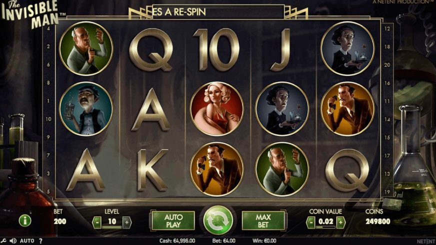 The Invisible Man slot screen 4