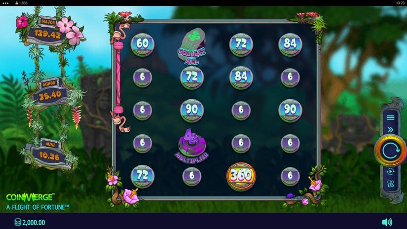 A Flight of Fortune slot screen 1