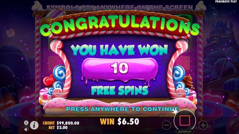 Sweet Bonanza Dice slot screen 4