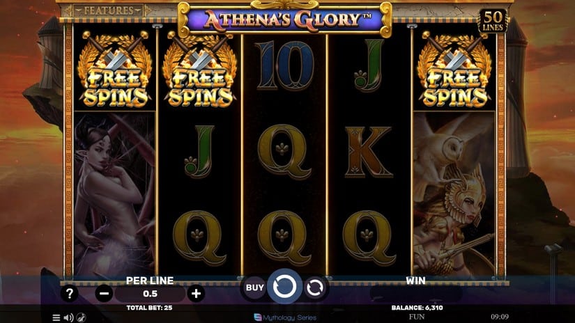 Athena’s Glory slot screen 3