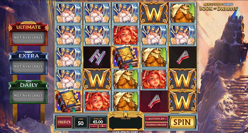 Age of the Gods Norse Book of Dwarfs slot screen 2
