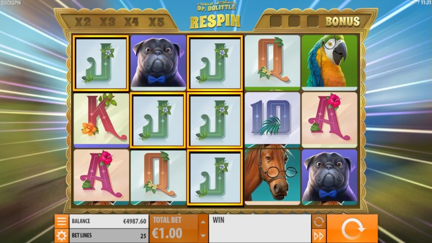 Tales of Dr Dolittle slot screen 2