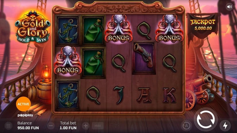 Gold And Glory Hold and Win slot screen 2