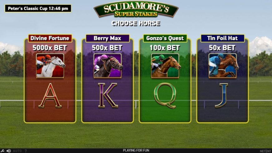 Scudamore’s Super Stakes slot screen 7