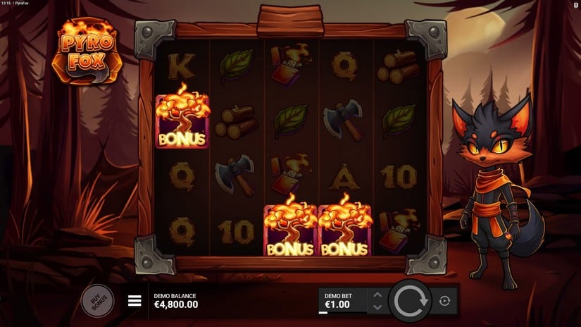 Pyrofox slot screen 2