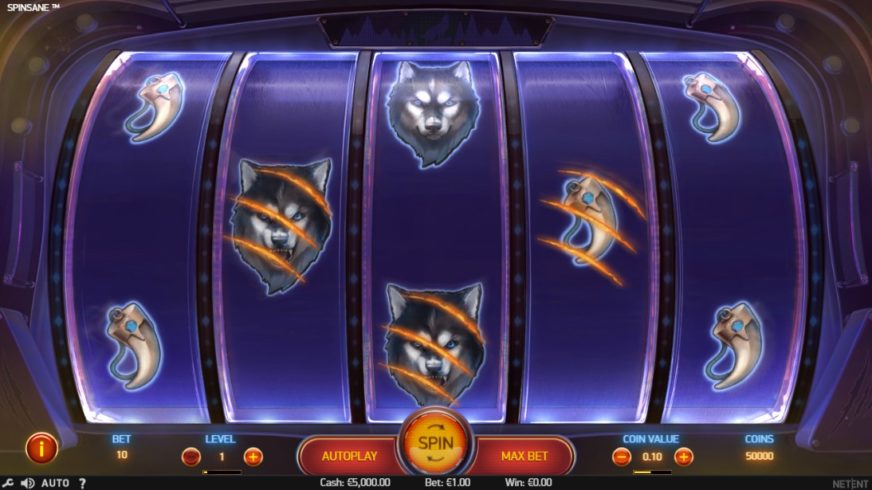 Spinsane slot screen 1