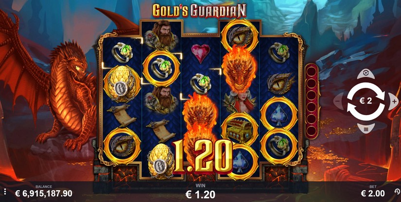 Gold’s Guardian slot screen 2