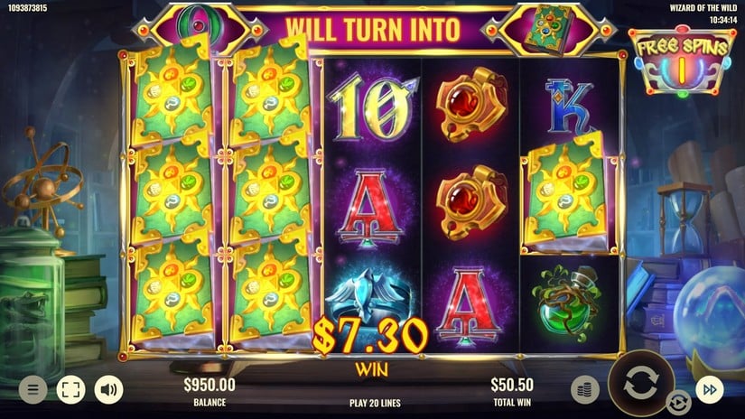 Wizard of the Wild slot screen 5