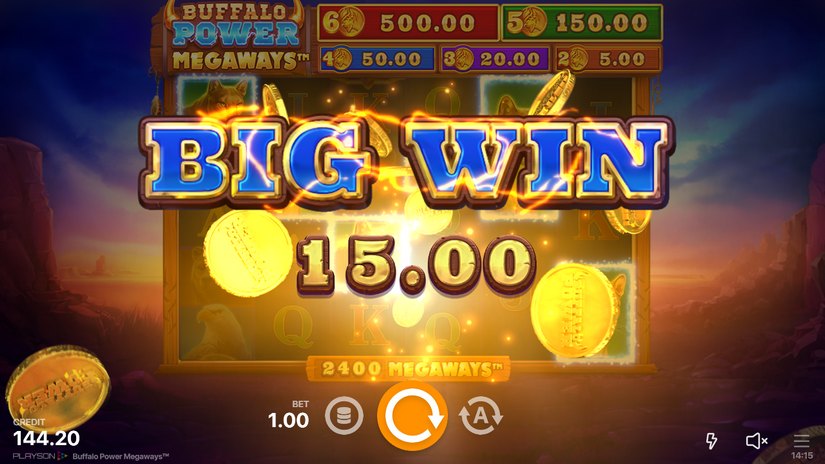Buffalo Power: Megaways slot screen 5