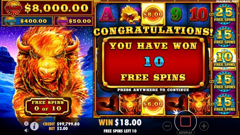 Fire Stampede slot screen 3