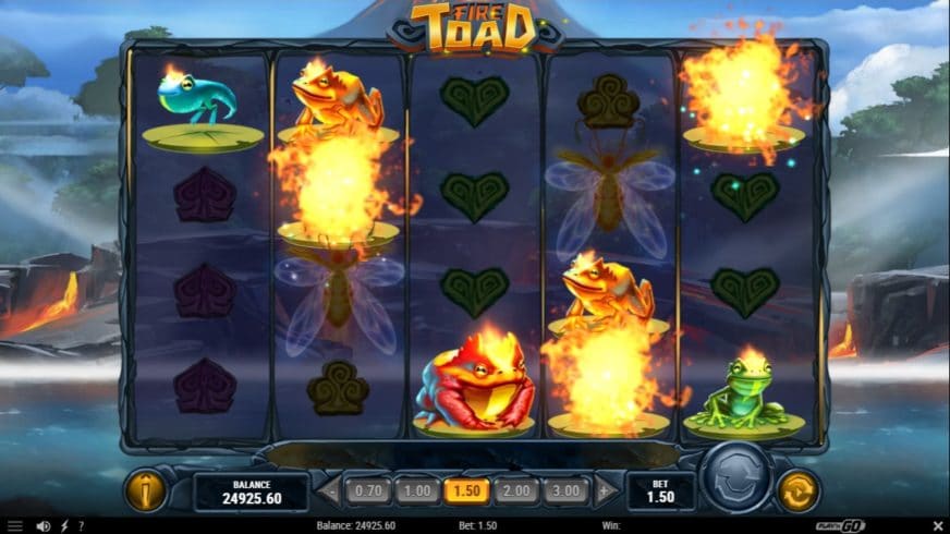 Fire Toad slot screen 2